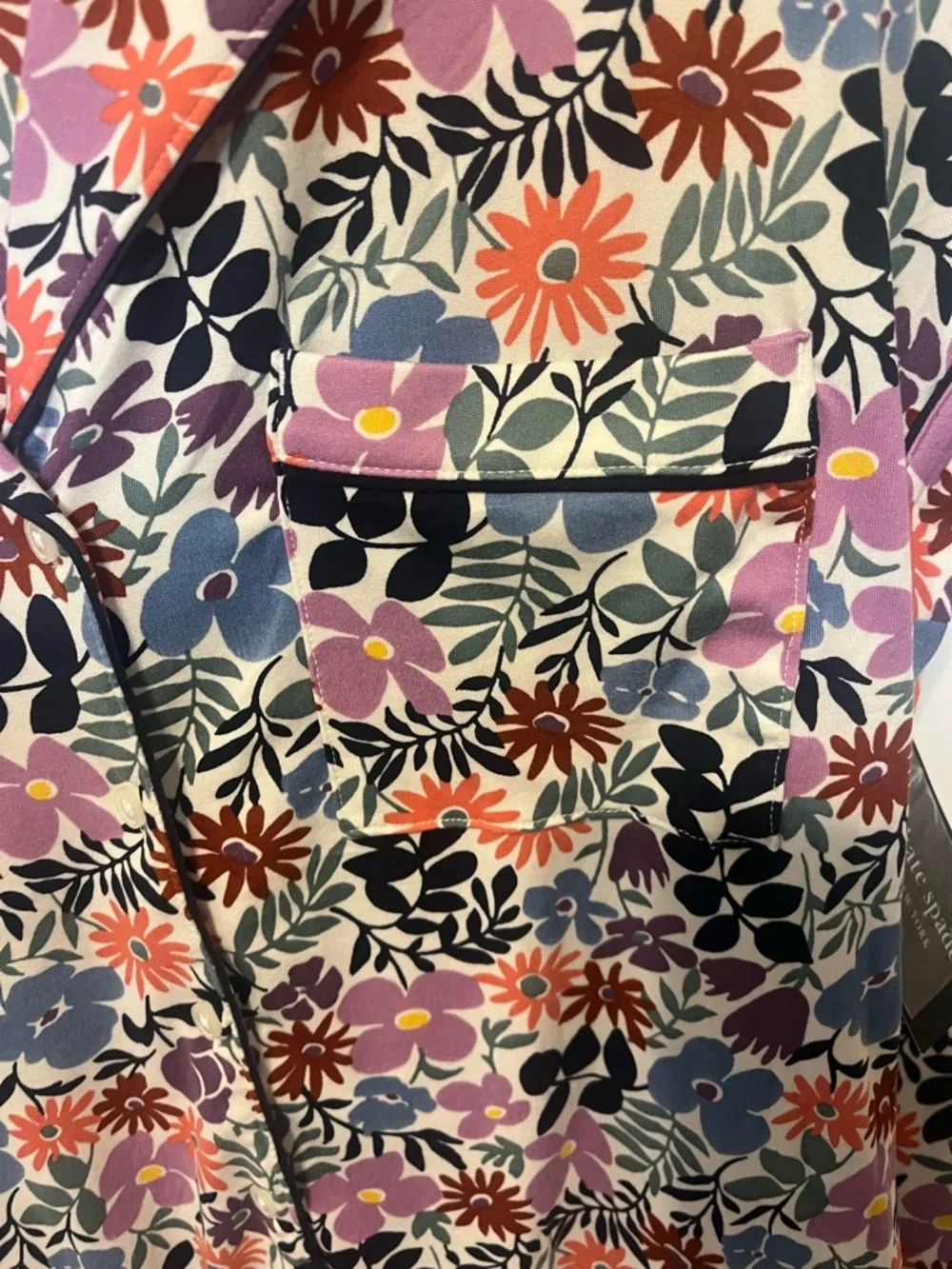 Kate Spade Antique Floral Pajama Set Sz S NWT